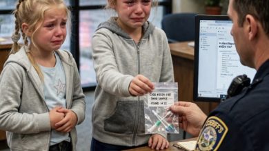 Photo of The 8-Year-Old Who Walked Her Twin to the Police Station With a Secret Taped to Her Ankle