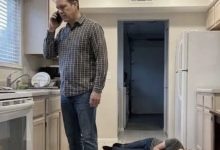 Photo of My Husband Came Home, Found Us on the Floor, and Called His Father First
